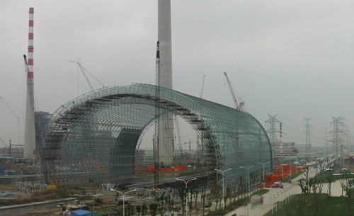 宁波发电厂球形网架